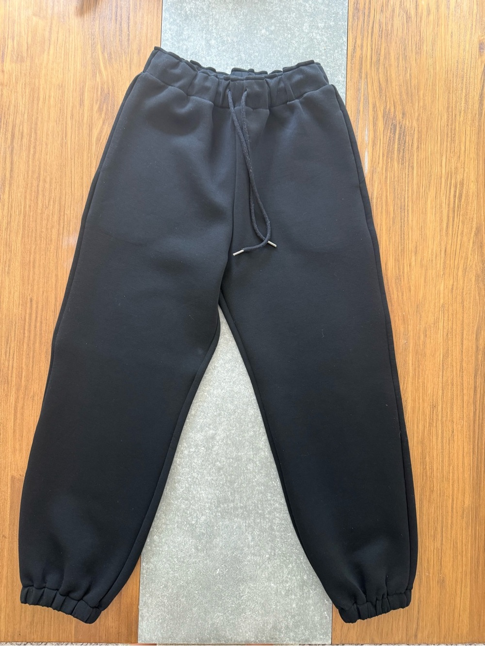 Vici Black Drawstring Fleece Jogger set
